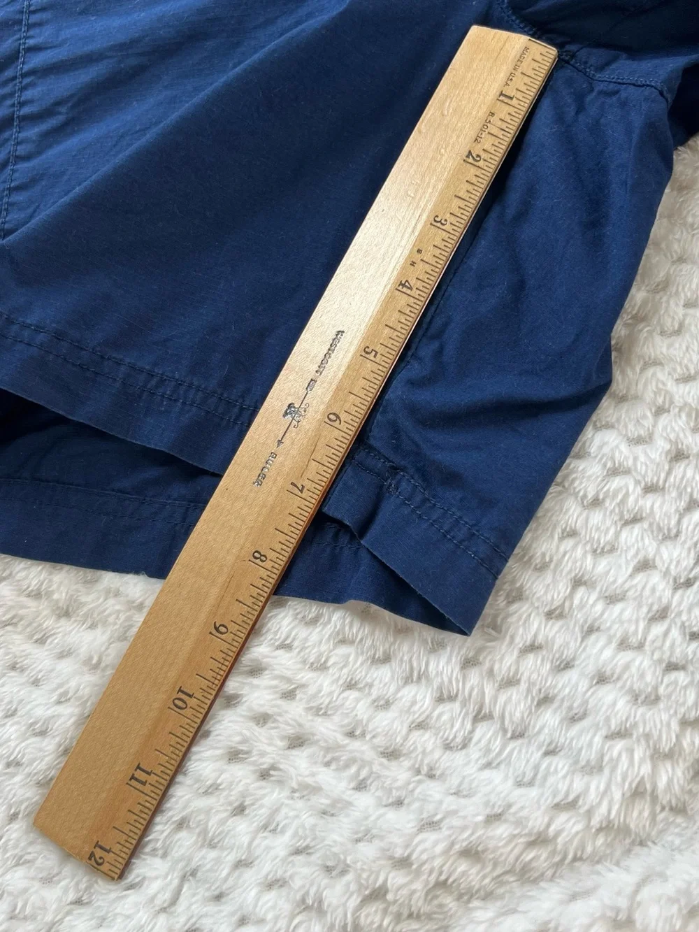Lauren Ralph Lauren Navy Blue Belted Utility Cargo Shorts Coastal Preppy SZ 12